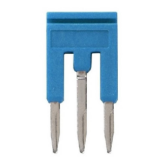 Pontage sécable bleu, 3 pôles, pour bornes Push-In + de 1,5mm² - XW5S-P1.5-3BL-Lire la description