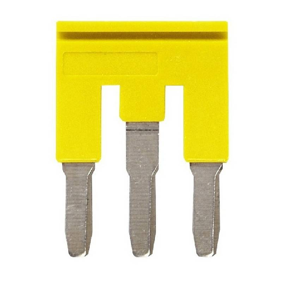 Pontage sécable jaune, 3 pôles, pour bornes Push-In + de 4,0mm² - XW5S-P4.0-3YL Pontage sécable jaune, 3 pôles, pour bornes Push-In + de 4,0mm² - XW5S-P4.0-3YL-Lire la description