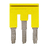 Pontage sécable jaune, 3 pôles, pour bornes Push-In + de 4,0mm² - XW5S-P4.0-3YL Pontage sécable jaune, 3 pôles, pour bornes Push-In + de 4,0mm² - XW5S-P4.0-3YL