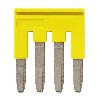 Pontage sécable jaune, 4 pôles, pour bornes Push-In + de 2,5mm² - XW5S-P2.5-4YL Pontage sécable jaune, 4 pôles, pour bornes Push-In + de 2,5mm² - XW5S-P2.5-4YL