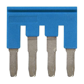 Pontage sécable bleu, 4 pôles, pour bornes Push-In + de 4,0mm² - XW5S-P4.0-4BL-Lire la description