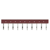 Pontage pour G2RV-SR/G3RV-SR pas de 6,2mm, 10 pôles, rouge - PYDN-6.2-100R