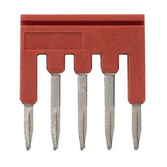 Pontage sécable rouge, 5 pôles, pour bornes Push-In + de 1,5mm² - XW5S-P1.5-5RD Pontage sécable rouge, 5 pôles, pour bornes Push-In + de 1,5mm² - XW5S-P1.5-5RD-Lire la description