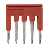 Pontage sécable rouge, 5 pôles, pour bornes Push-In + de 1,5mm² - XW5S-P1.5-5RD Pontage sécable rouge, 5 pôles, pour bornes Push-In + de 1,5mm² - XW5S-P1.5-5RD