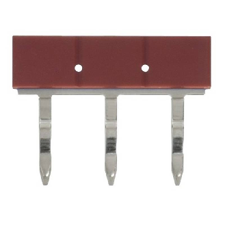 Pontage pour G2RV-SR/G3RV-SR pas de 6,2mm, 3 pôles, rouge - PYDN-6.2-030R-Lire la description