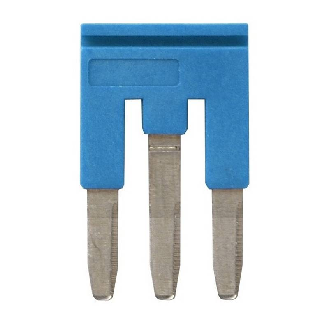 Pontage sécable bleu, 3 pôles, pour bornes Push-In + de 2,5mm² - XW5S-P2.5-3BL-Lire la description