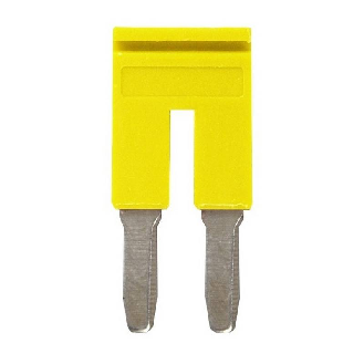 Pontage sécable jaune, 2 pôles, pour bornes Push-In + de 4,0mm² - XW5S-P4.0-2YL-Lire la description