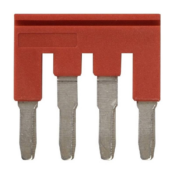 Pontage sécable rouge, 4 pôles, pour bornes Push-In + de 4,0mm² - XW5S-P4.0-4RD Pontage sécable rouge, 4 pôles, pour bornes Push-In + de 4,0mm² - XW5S-P4.0-4RD-Lire la description