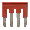 Pontage sécable rouge, 4 pôles, pour bornes Push-In + de 4,0mm² - XW5S-P4.0-4RD Pontage sécable rouge, 4 pôles, pour bornes Push-In + de 4,0mm² - XW5S-P4.0-4RD