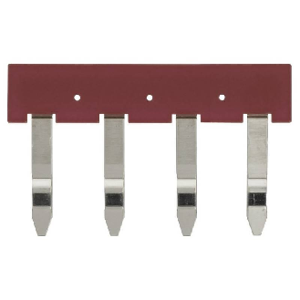 Pontage pour PYF-PU/P2RF-PU pas 7.75mm, 4 pôles, rouge - PYDN-7.75-040R-Lire la description