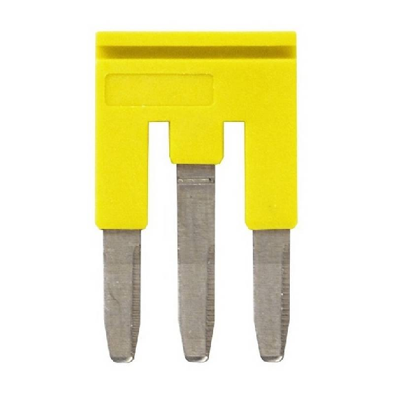 Pontage sécable jaune, 3 pôles, pour bornes Push-In + de 2,5mm² - XW5S-P2.5-3YL Pontage sécable jaune, 3 pôles, pour bornes Push-In + de 2,5mm² - XW5S-P2.5-3YL-Lire la description
