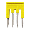 Pontage sécable jaune, 4 pôles, pour bornes Push-In + de 1,5mm² - XW5S-P1.5-4YL Pontage sécable jaune, 4 pôles, pour bornes Push-In + de 1,5mm² - XW5S-P1.5-4YL