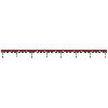 Pontage pour PYF-PU: Barrette au pas de 31.0mm, 8 pôles, rouge - PYDN-31.0-080R
