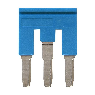 Pontage sécable bleu, 3 pôles, pour bornes Push-In + de 4,0mm² - XW5S-P4.0-3BL-Lire la description
