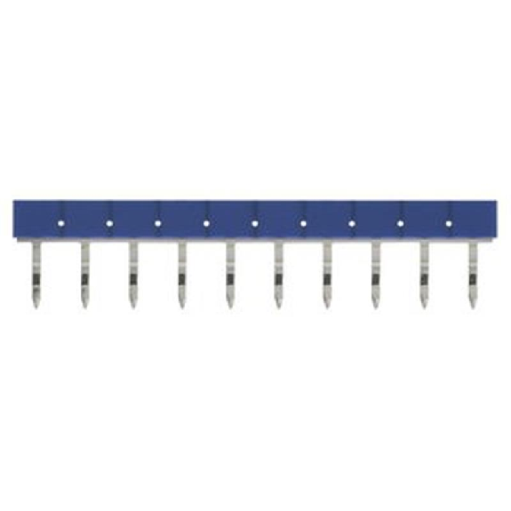 Pontage pour G2RV-SR/G3RV-SR pas de 6,2mm, 10 pôles, bleu - PYDN-6.2-100S-Lire la description