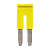 Pontage sécable jaune, 2 pôles, pour bornes Push-In + de 2,5mm² - XW5S-P2.5-2YL