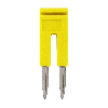 Pontage sécable jaune, 2 pôles, pour bornes Push-In + de 1,5mm² - XW5S-P1.5-2YL