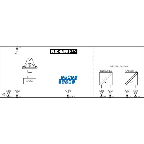 Serrure avec interface PROFIBUS DP version FSA - EKS-A-IDXA-G01-ST09/03/04-Lire la description