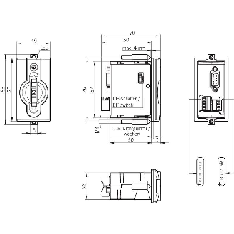 Serrure avec interface PROFIBUS DP version FSA - EKS-A-IDXA-G01-ST09/03/04-Lire la description