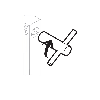Clé de verrouillage manuel 100mm pour AZM161 et AZM415 - AZM 161/170/415-E CLE M5 Clé de verrouillage manuel 100mm pour AZM161 et AZM415 - AZM 161/170/415-E CLE M5