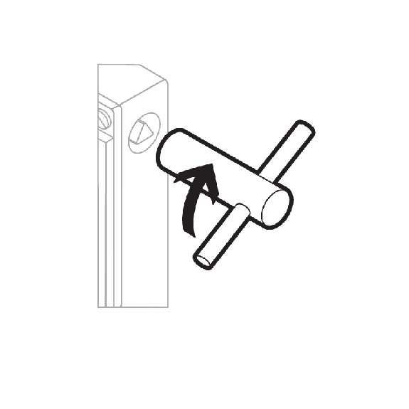 Clé de verrouillage manuel 100mm pour AZM161 et AZM415 - AZM 161/170/415-E CLE M5 Clé de verrouillage manuel 100mm pour AZM161 et AZM415 - AZM 161/170/415-E CLE M5-Lire la description