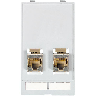 Module simple MSDD 2x RJ45 8-pôles Métal, CAT5e - 4000-68000-1200000-Lire la description