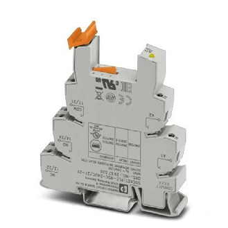Socle de 14 mm pour relais 2RT, à vis, tension d'entrée 24 V AC/DC - PLC-BSC- 24UC/21-21-Lire la description