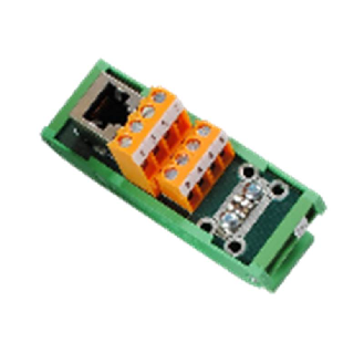 Interface RJ-45 femelle droit, bornes à vis (x8) à 2 étages, Cat 5 - 21E014090 | EMRJ45V-Lire la description