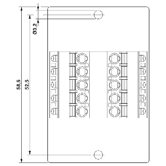 Module traversant VARIOFACE Bornes Push-in / D-SUB-9 femelle - DFLK-D 9 SUB/F/FKCT-Lire la description