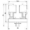 Module traversant VARIOFACE Bornes Push-in / D-SUB-9 femelle - DFLK-D 9 SUB/F/FKCT Module traversant VARIOFACE Bornes Push-in / D-SUB-9 femelle - DFLK-D 9 SUB/F/FKCT