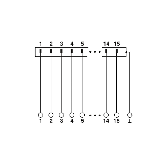 Module VARIOFACE 2 étages, Push-in - D15SUB/F - VIP-2/PT/D15SUB/F-Lire la description