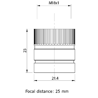 Focalisateur 25mm - STF-25-Lire la description