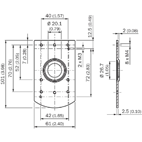 Plaque N12 pour supports de serrage universels - BEF-KHS-N12 Plaque N12 pour supports de serrage universels - BEF-KHS-N12-Lire la description