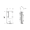Cadre d'encastrement pour une face avant/prise - SI-M1A Cadre d'encastrement pour une face avant/prise - SI-M1A