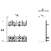 Embase 8 broches pour montage façade - AT78041J (AT8-R8K) Embase 8 broches pour montage façade - AT78041J (AT8-R8K)