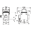 Embase en saillie (1 entrée de câble, double levier) M32 - 19474100 | EPIC H-A 32 SGR M32