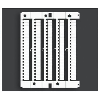 Cartes pré-imprimées numéros horizontaux de 41 à 50 (Boite de 500p) - NU0851550 [CNU/8/51/550]