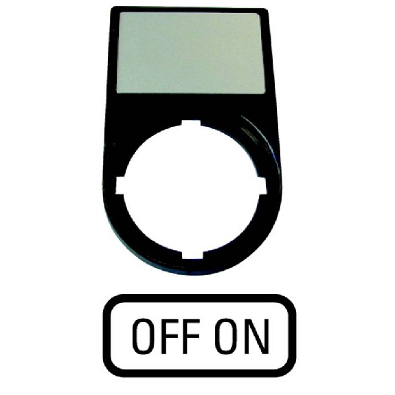 Support, +étiquette, OFF ON - M22S-ST-GB10 Support, +étiquette, OFF ON - M22S-ST-GB10-Lire la description