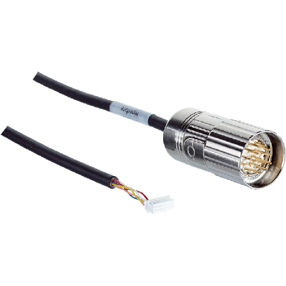 M23 Mâle Droit 17p/JST Fem Droit 8p; Câble 8x0.15 Noir 1m - DSL-2317-G01MJB7 M23 Mâle Droit 17p/JST Fem Droit 8p; Câble 8x0.15 Noir 1m - DSL-2317-G01MJB7-Lire la description