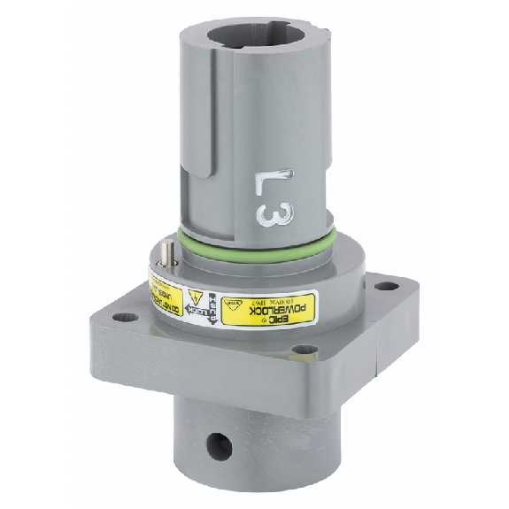 Powerlock; Embase en saillie; section: 50-120mm²; L3; Gris - 44420276 | EPIC POWERLOCK A1 S L3/GY SP M12 (1)-Lire la description