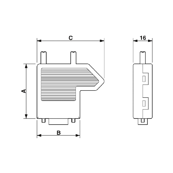 SUB-D Mâle 25 pôles; avec une arrivée de câble - SUBCON 25/M-SH SUB-D Mâle 25 pôles; avec une arrivée de câble - SUBCON 25/M-SH-Lire la description
