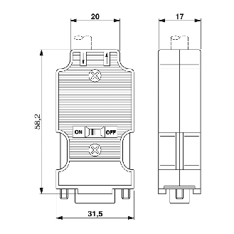 Connecteur mâle SUB-D, 9 pôles, arrivée axiale du câble - SUBCON-PLUS-CAN/AX-Lire la description