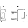 Module à élément de contact, inverseur de genre RJ45, femelle - HC-M-RJ45-08-GC-F/F Module à élément de contact, inverseur de genre RJ45, femelle - HC-M-RJ45-08-GC-F/F