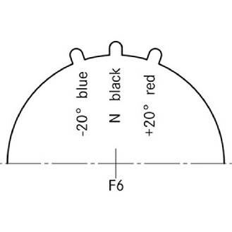 Prolongateur modèle M23 F6 noir (N) 7 - 13.5 - 44420040 | EPIC SIGNAL M23 F6 N 7-13,5-Lire la description