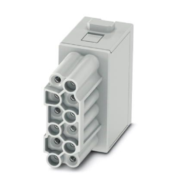 Module 12 contacts de puissance femelle, Push-in, 250 V, 10 A - HC-M-12-PT-F Module 12 contacts de puissance femelle, Push-in, 250 V, 10 A - HC-M-12-PT-F-Lire la description