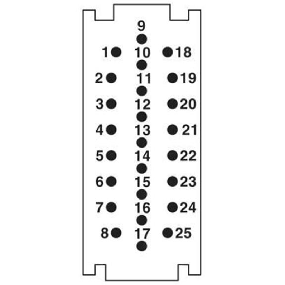 Module à élément de contact, 25 pôles, mâle - HC-M-25-CT-M Module à élément de contact, 25 pôles, mâle - HC-M-25-CT-M-Lire la description