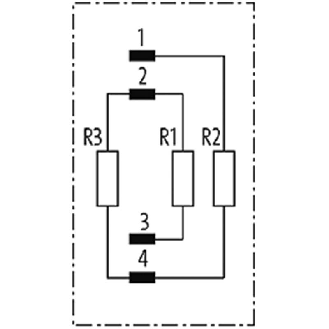 Résistance de terminaison Profibus, M12B Mâle Droit 4 pôles - 7000-14041-0000000-Lire la description