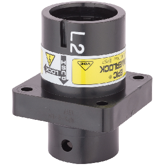 Powerlock; Embase en saillie; section: 50-120mm²; L2; Noir - 44420280 | EPIC POWERLOCK A6 S L2/BK BP M12 (1)-Lire la description