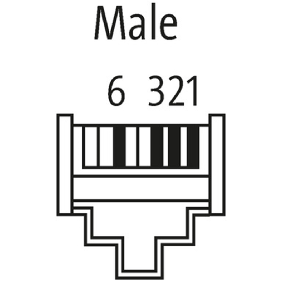 RJ45 Mâle Coudé 4p Blindé Ethernet CAT5 - 7000-74021-0000000-Lire la description