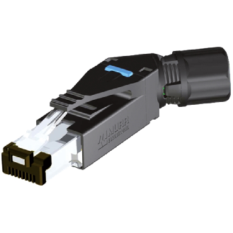RJ45 Mâle Coudé 4p Blindé Ethernet CAT5 - 7000-74021-0000000-Lire la description
